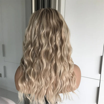 Mila Warm Blonde Water Wave Lace Front Wig