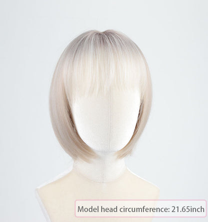 ⚡ Final Hours –🌷 Ready-to-Wear Glueless Bob Wig with Fringe