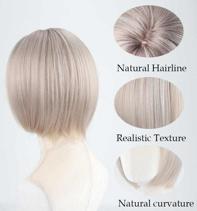 ⚡ Final Hours –🌷 Ready-to-Wear Glueless Bob Wig with Fringe