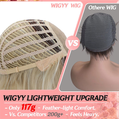 ⚡ Final Hours –🌷 Ready-to-Wear Glueless Bob Wig with Fringe