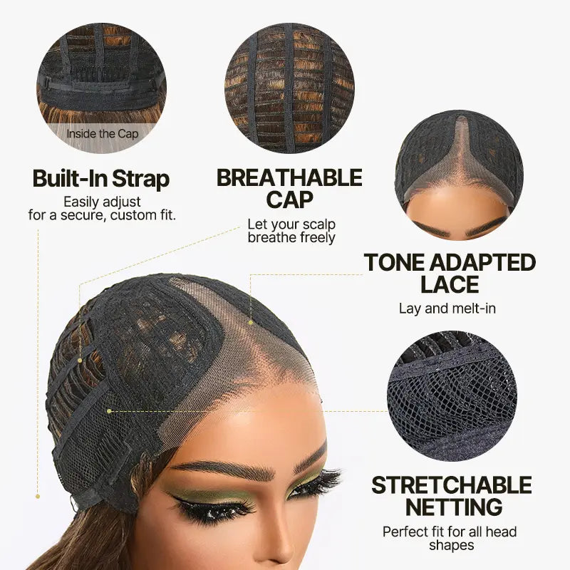 Blend Human Hair Wig for Black Women