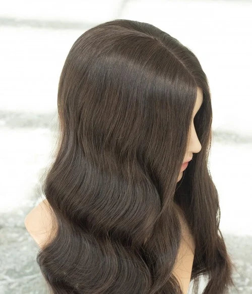 8.5” x 9” Breeze | Ultra-breathable Lace Top Hair Topper With Lace Front| Ponytail Topper|Low Density