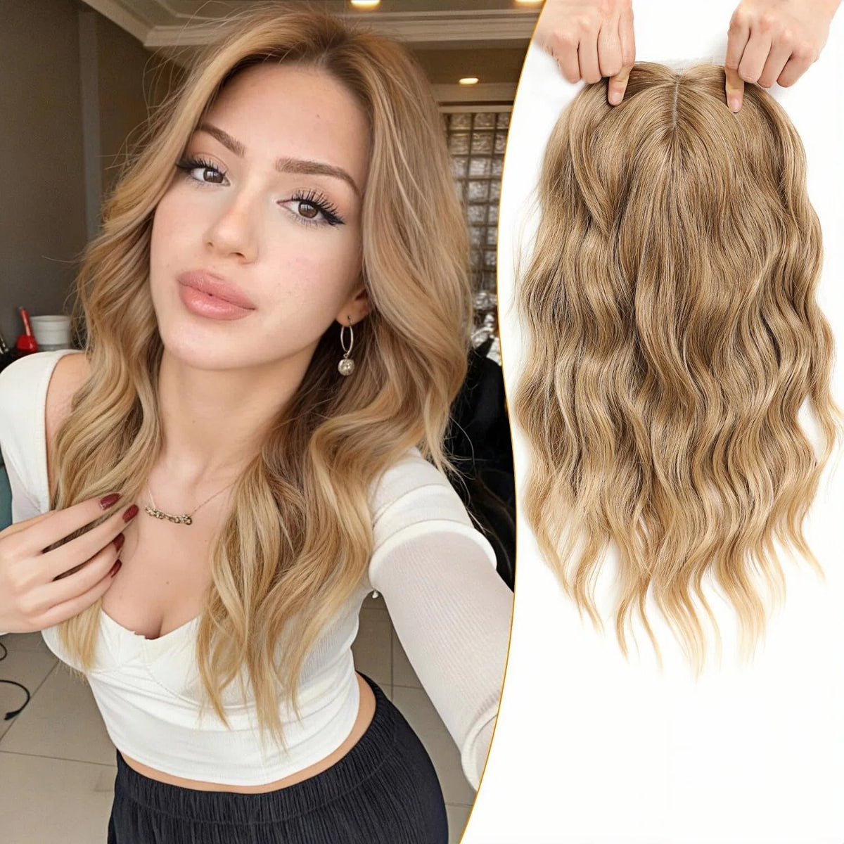 🌷 Final Hours! Stay Cool & Confident with Our 2026 Lightweight & Breathable Wavy Hair Topper