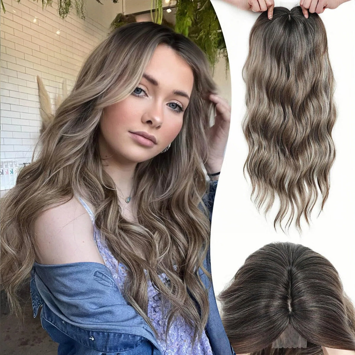 🌷 Final Hours! Stay Cool & Confident with Our 2026 Lightweight & Breathable Wavy Hair Topper