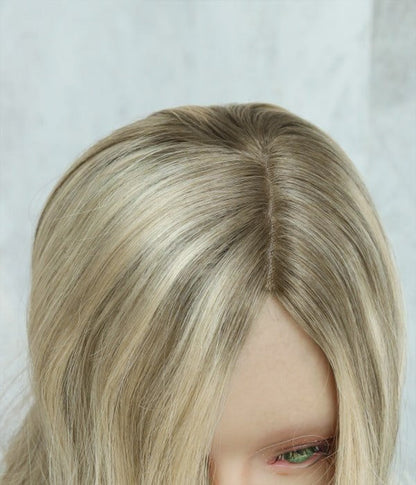 8.5” x 9” Breeze | Ultra-breathable Lace Top Hair Topper With Lace Front| Ponytail Topper|Low Density