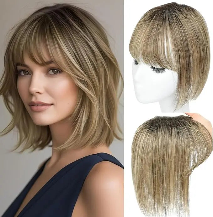 Hair Topper with Bangs | Hair Piece for Thinning Hair 💎