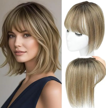 Hair Topper with Bangs | Hair Piece for Thinning Hair 💎