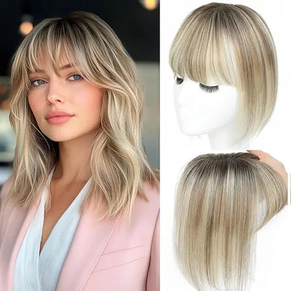 Hair Topper with Bangs | Hair Piece for Thinning Hair 💎