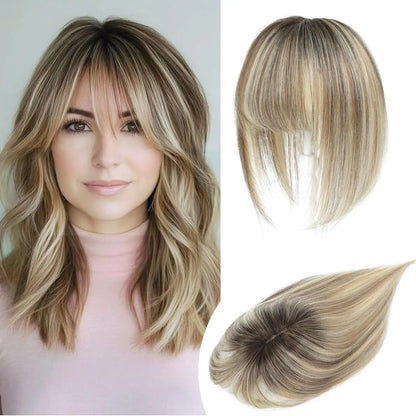 Hair Topper with Bangs | Hair Piece for Thinning Hair 💎