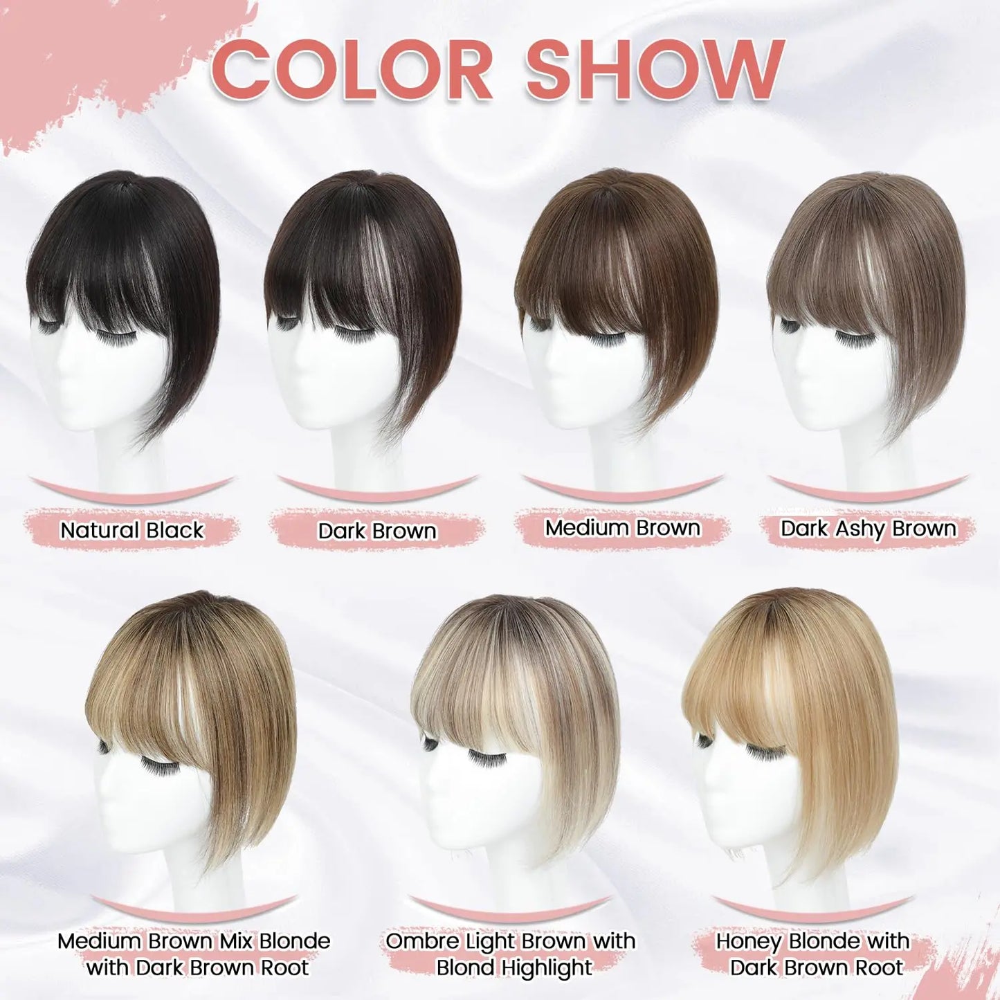 Hair Topper with Bangs | Hair Piece for Thinning Hair 💎