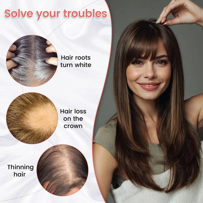 Hair Topper with Bangs | Hair Piece for Thinning Hair 💎