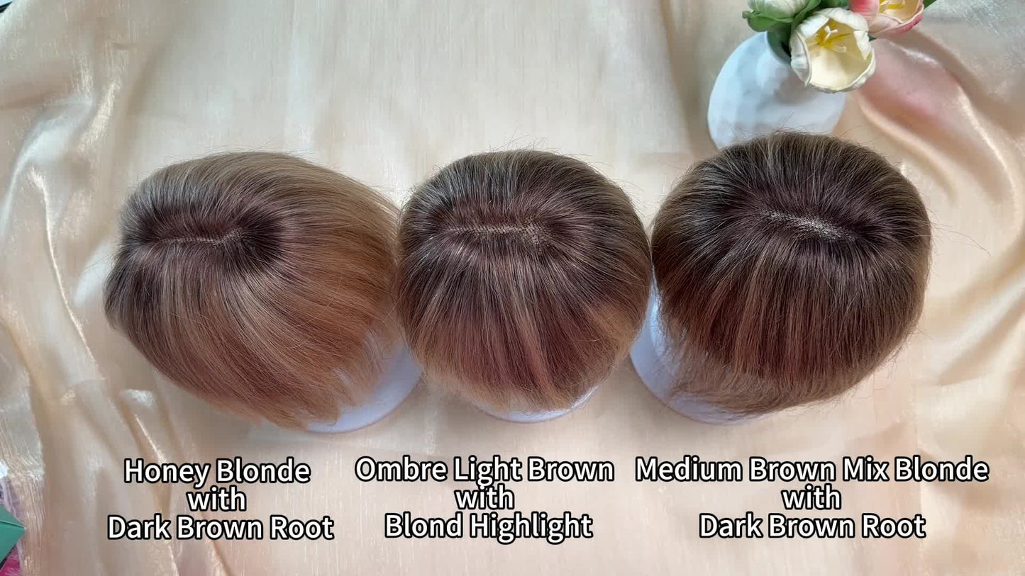Hair Topper with Bangs | Hair Piece for Thinning Hair 💎