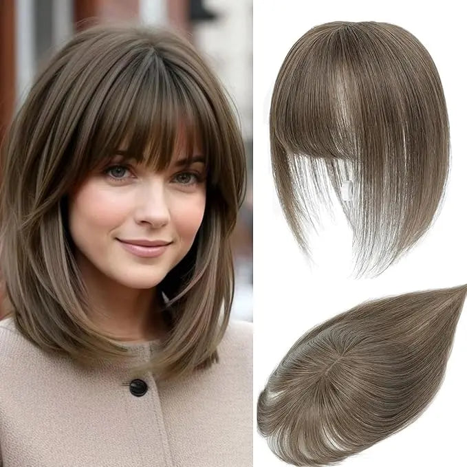 Hair Topper with Bangs | Hair Piece for Thinning Hair 💎