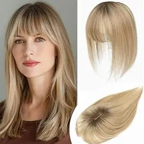 Hair Topper with Bangs | Hair Piece for Thinning Hair 💎