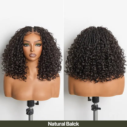 🌟 Hurry! 72% OFF✨13x6 HD Lace Wig Glueless Wear & Go 12” Boho Braids Water Wave Pre-Cut Lace Wig – Premium Fiber, Beginner Friendly