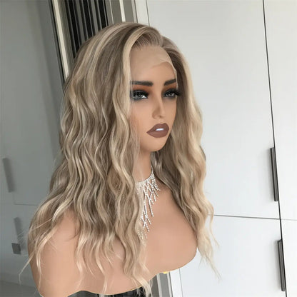 Mila Warm Blonde Water Wave Lace Front Wig