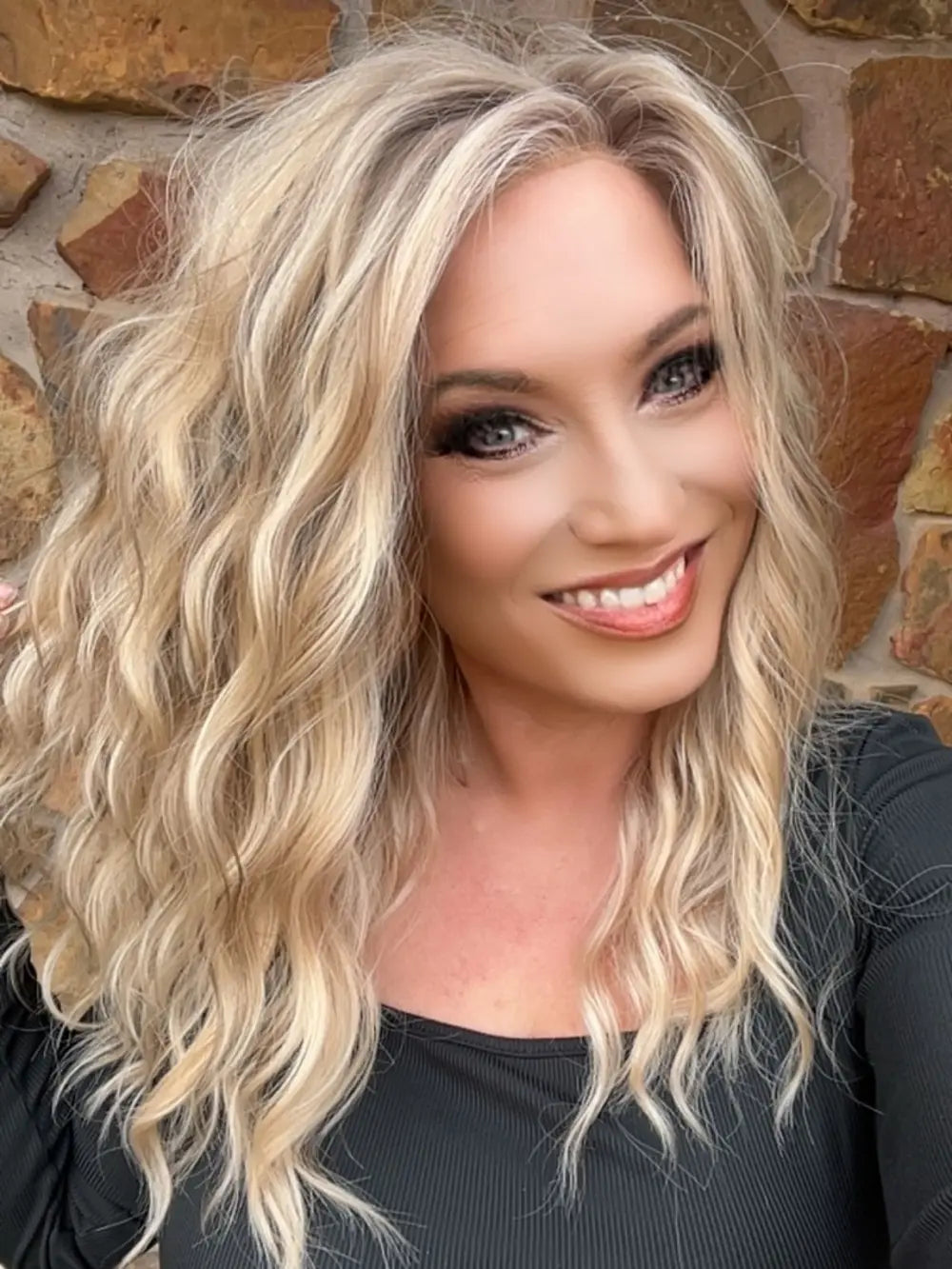 Mila Warm Blonde Water Wave Lace Front Wig